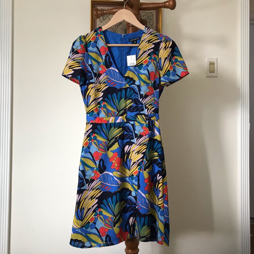 J. Crew fake wrap floral dress